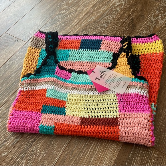 Tach Clothing Multicolor Meryl Crochet Mini Dress - Picture 9 of 9